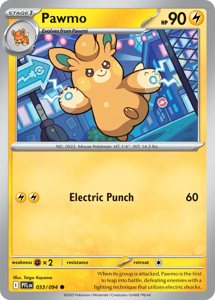 Pawmo — ME02: Phantasmal Flames — Pokémon