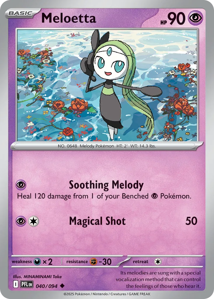 Meloetta — ME02: Phantasmal Flames — Pokémon