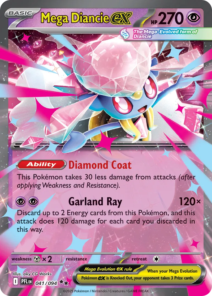 Mega Diancie ex — ME02: Phantasmal Flames — Pokemon