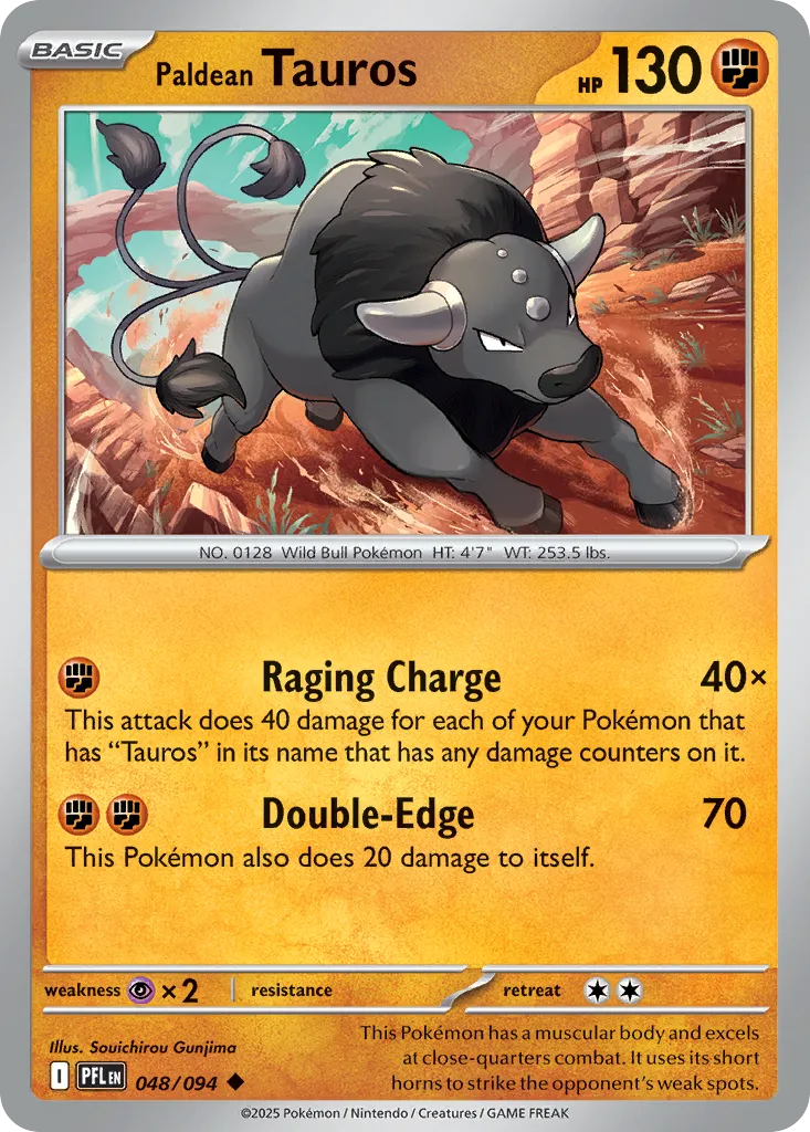 Paldean Tauros — ME02: Phantasmal Flames — Pokémon