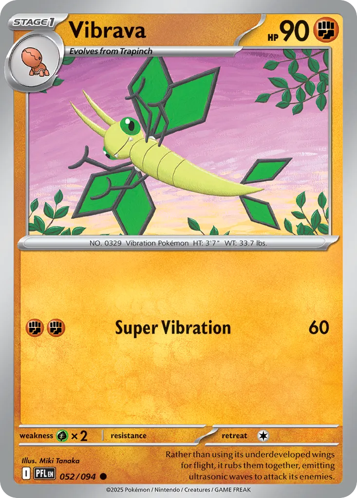 Vibrava — ME02: Phantasmal Flames — Pokémon