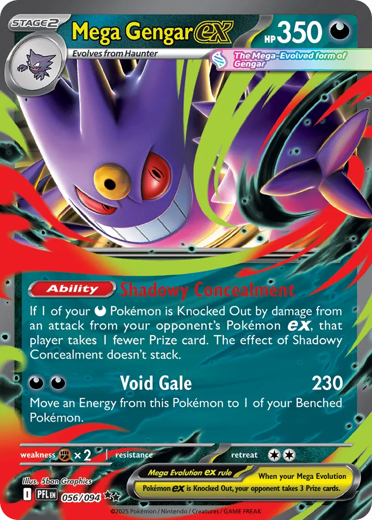 Mega Gengar ex — ME02: Phantasmal Flames — Pokémon