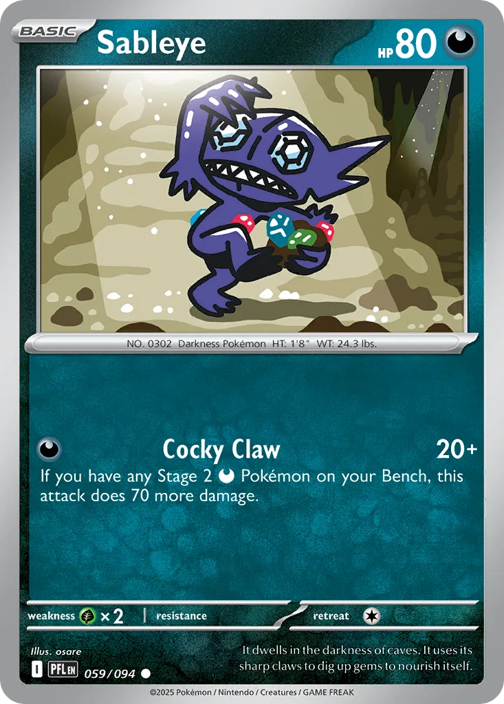 Sableye — ME02: Phantasmal Flames — Pokémon
