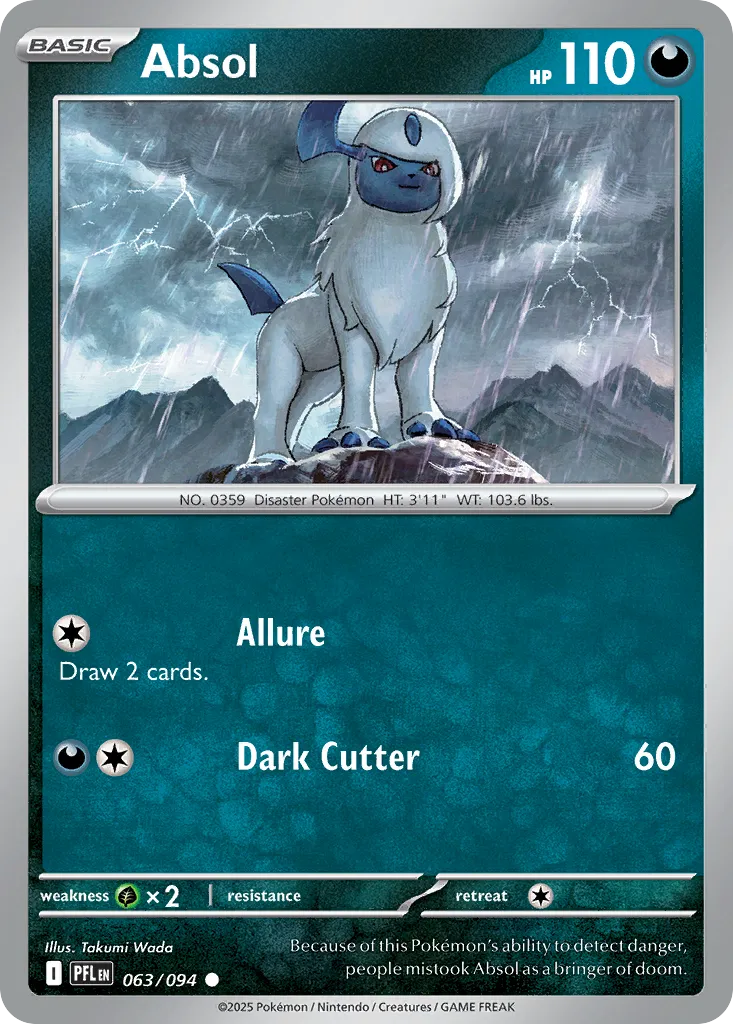 Absol from ME02: Phantasmal Flames - Pokemon