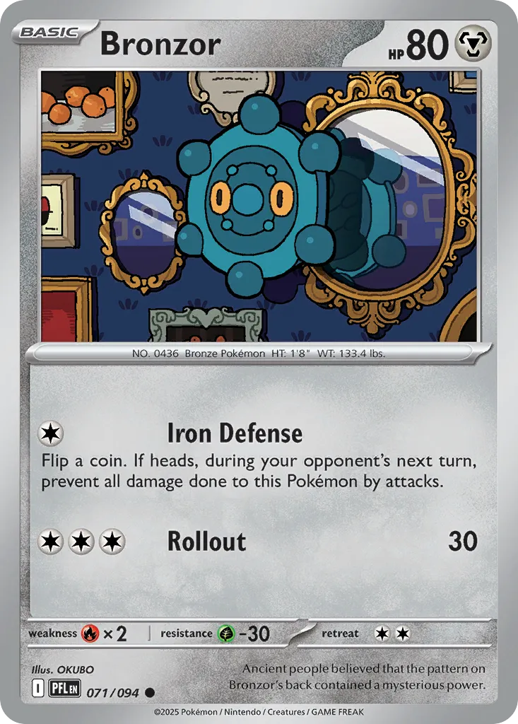 Bronzor — ME02: Phantasmal Flames — Pokémon