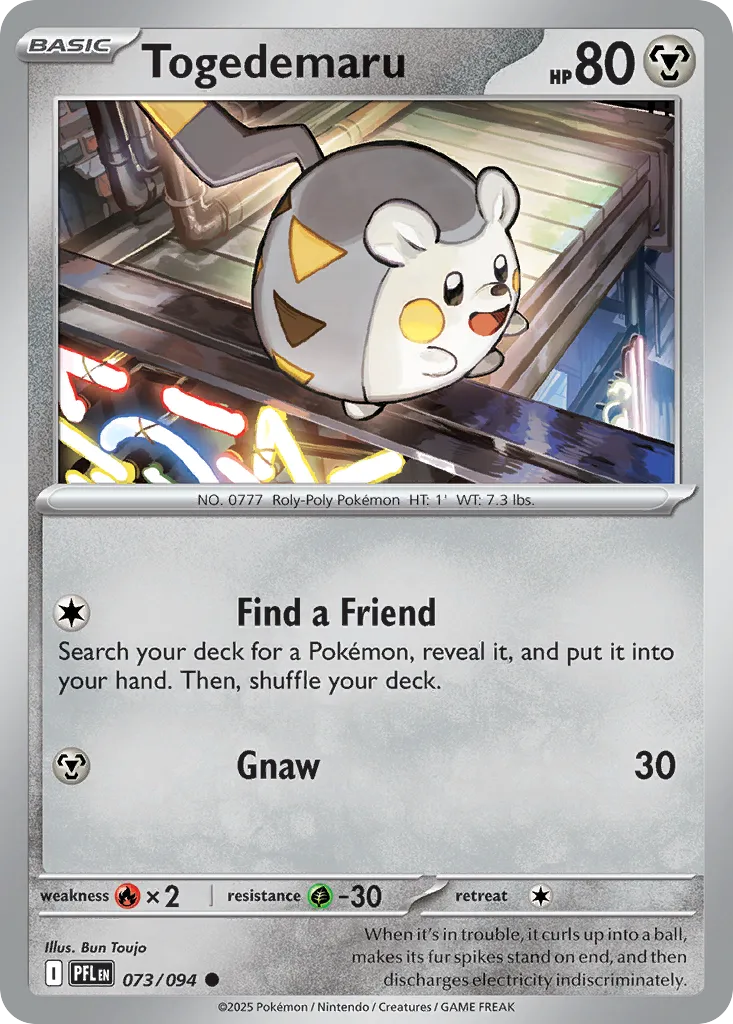 Togedemaru — ME02: Phantasmal Flames — Pokémon