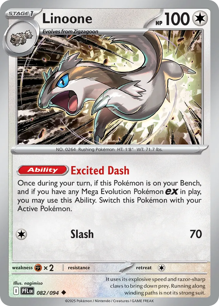 Linoone — ME02: Phantasmal Flames — Pokémon