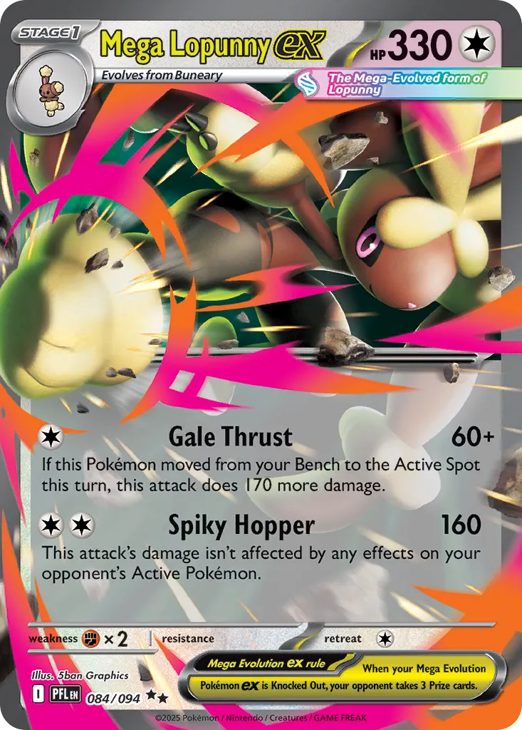 Mega Lopunny ex — ME02: Phantasmal Flames — Pokémon