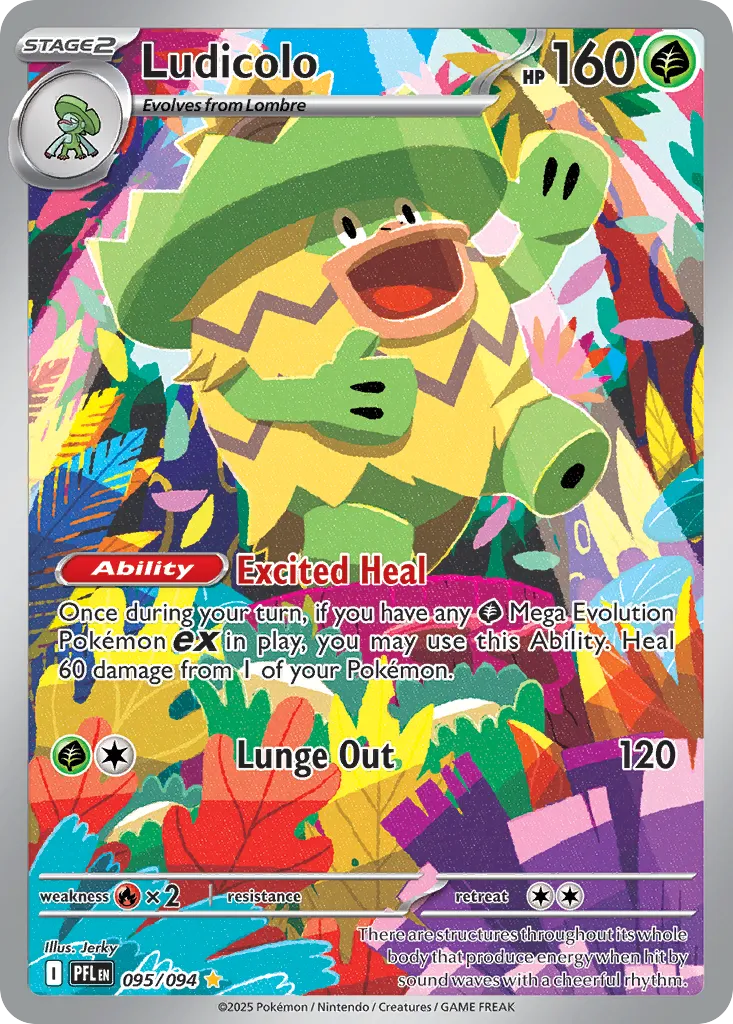 Ludicolo — ME02: Phantasmal Flames — Pokémon