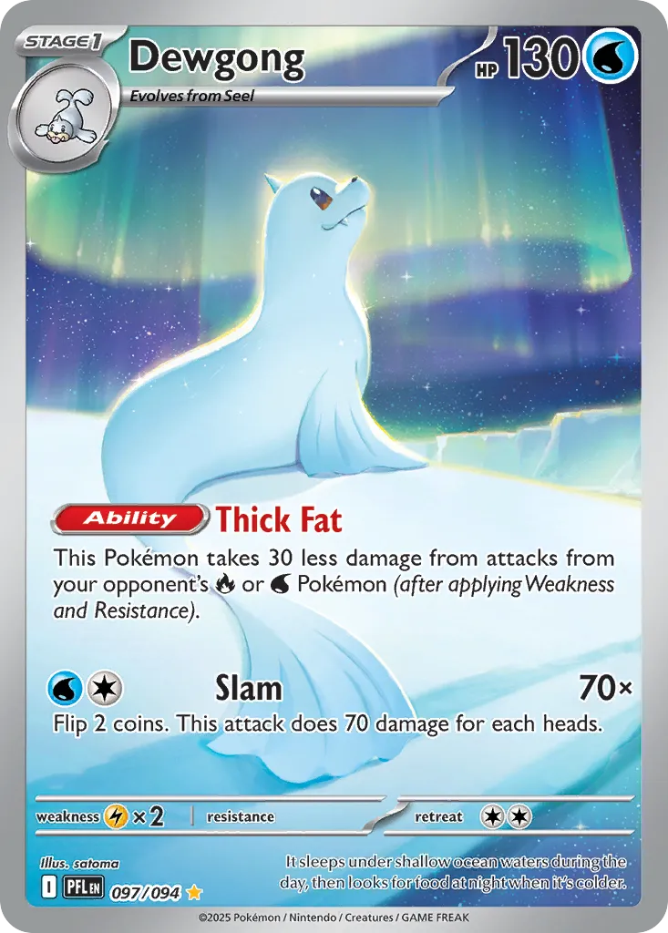 Dewgong — ME02: Phantasmal Flames — Pokémon