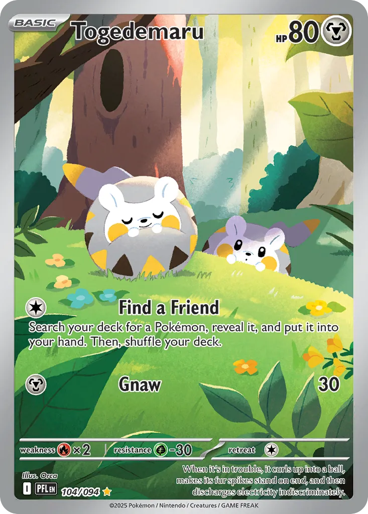 Togedemaru from ME02: Phantasmal Flames - Pokemon