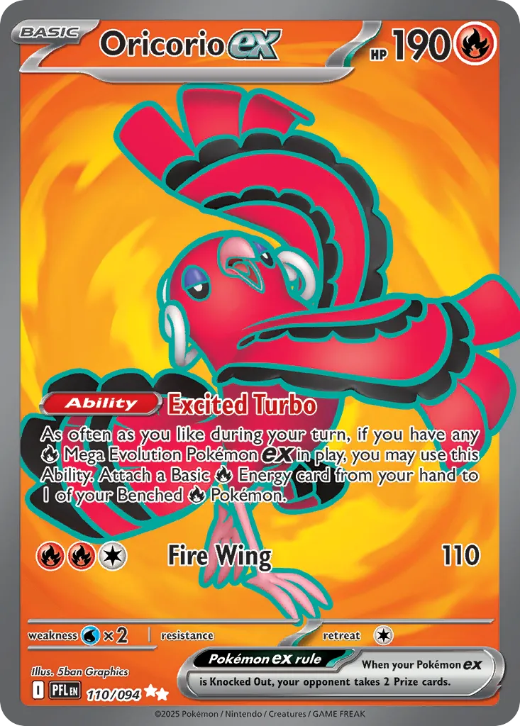 Oricorio ex — ME02: Phantasmal Flames — Pokémon