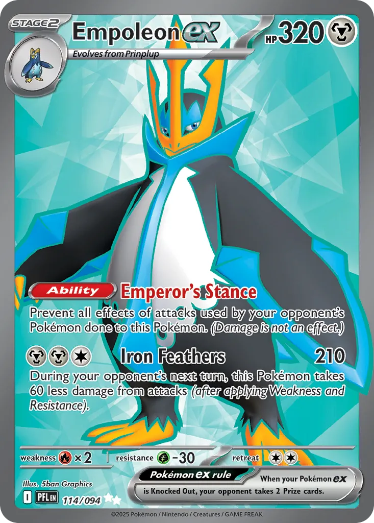 Empoleon ex — ME02: Phantasmal Flames — Pokémon