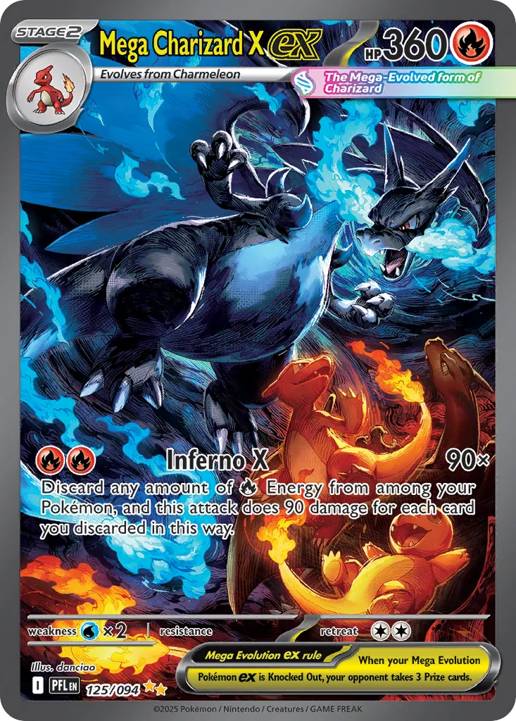 Mega Charizard X ex — ME02: Phantasmal Flames — Pokemon