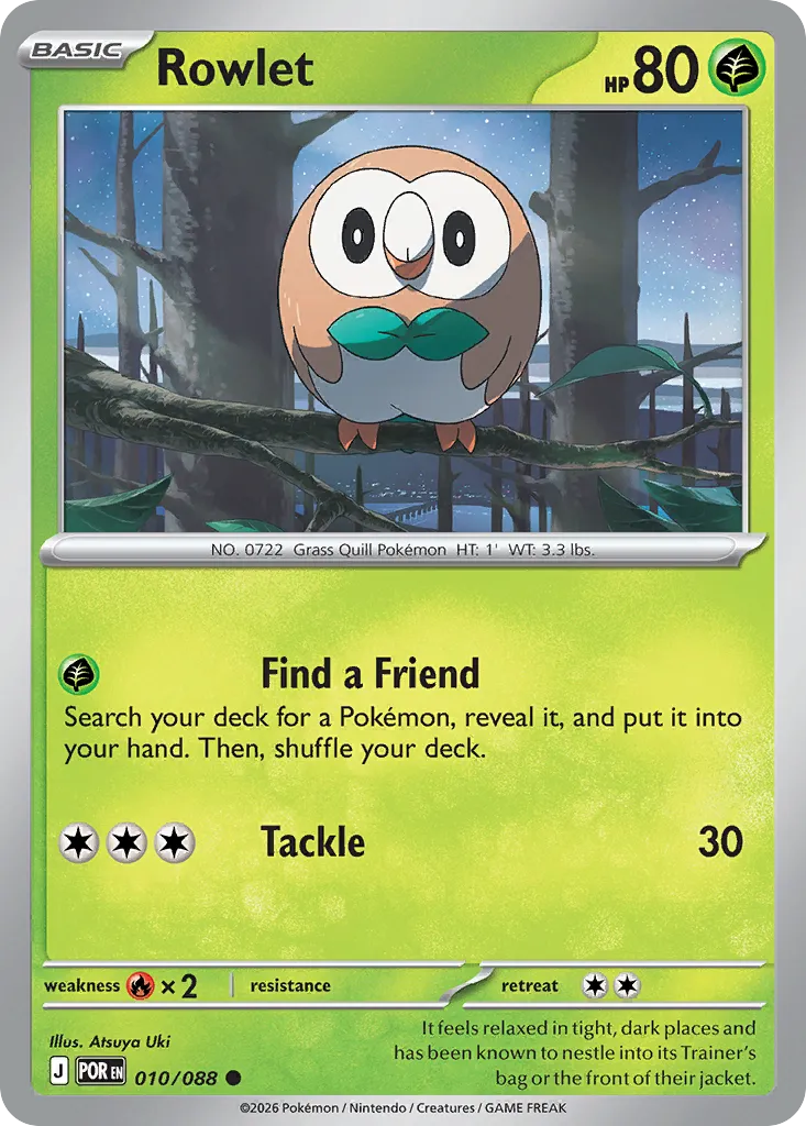Rowlet — ME03: Perfect Order — Pokémon