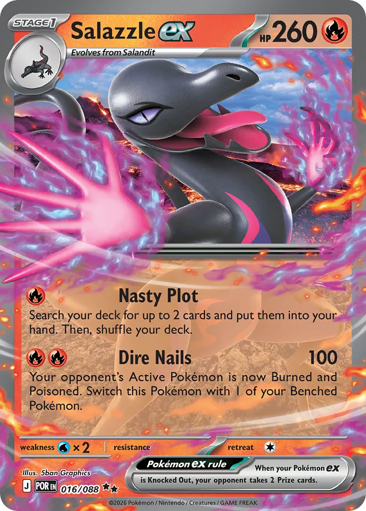 Salazzle ex — ME03: Perfect Order — Pokémon