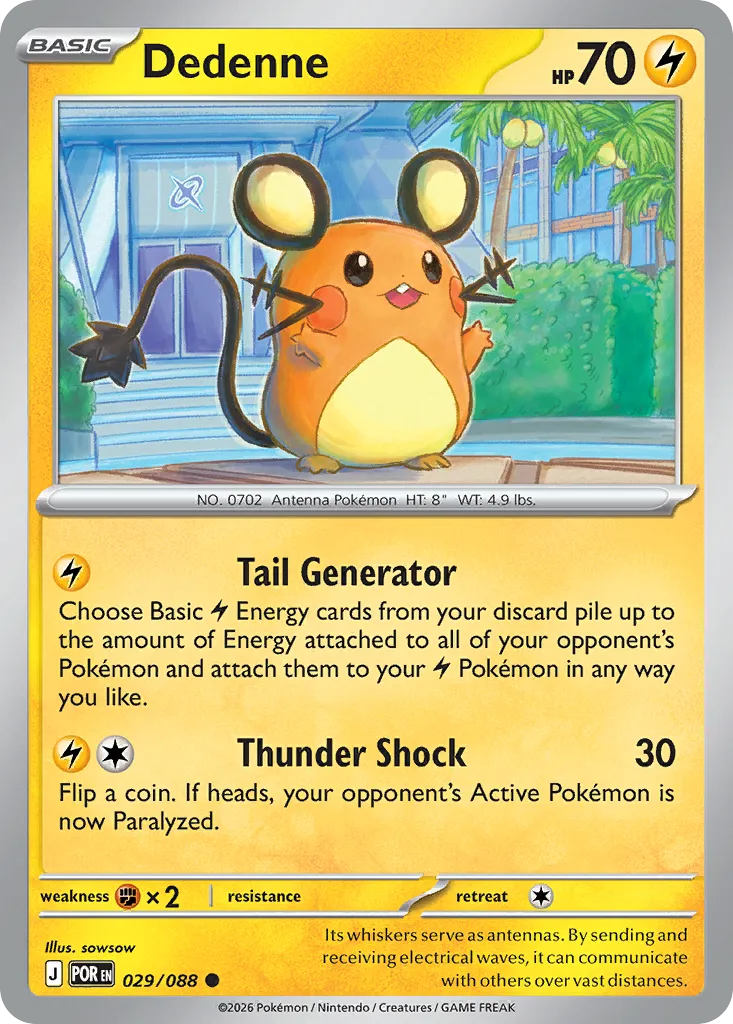 Dedenne — ME03: Perfect Order — Pokemon