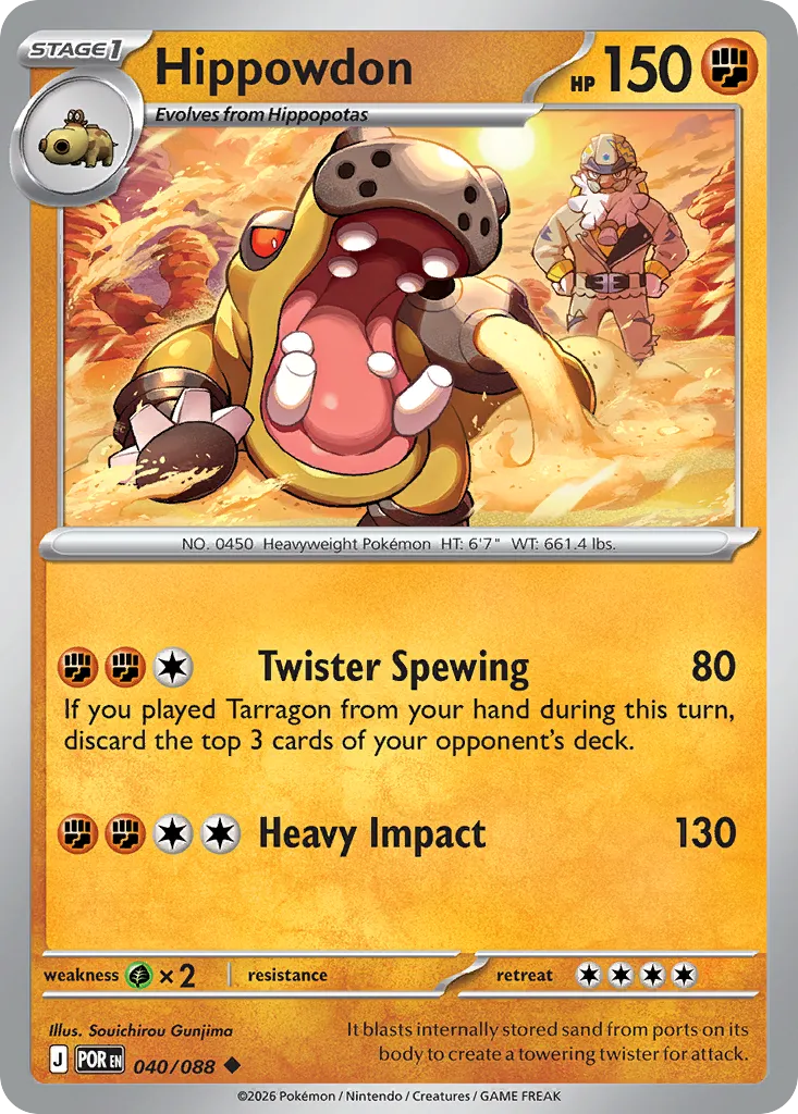 Hippodocus — ME03: Perfect Order — Pokémon