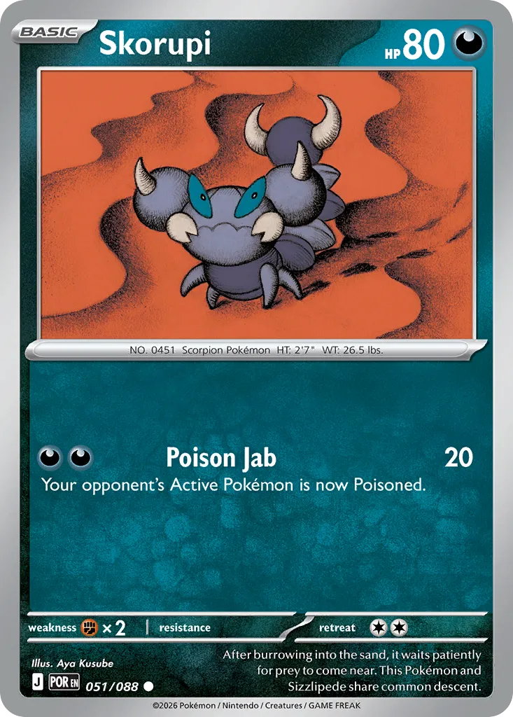 Skorupi — ME03: Perfect Order — Pokémon