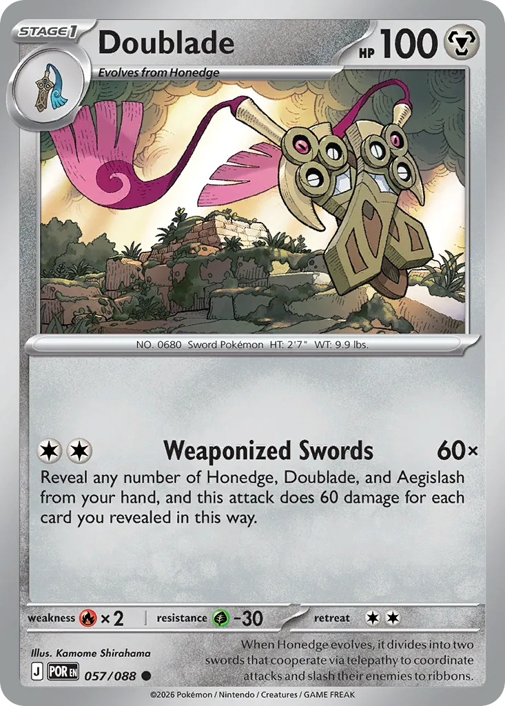 Doublade — ME03: Perfect Order — Pokémon