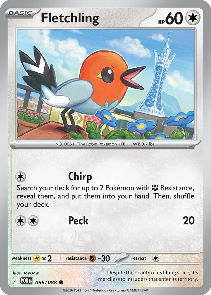 Fletchling — ME03: Perfect Order — Pokémon