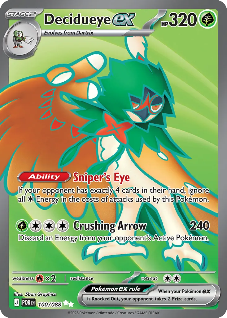 Decidueye ex — ME03: Perfect Order — Pokémon