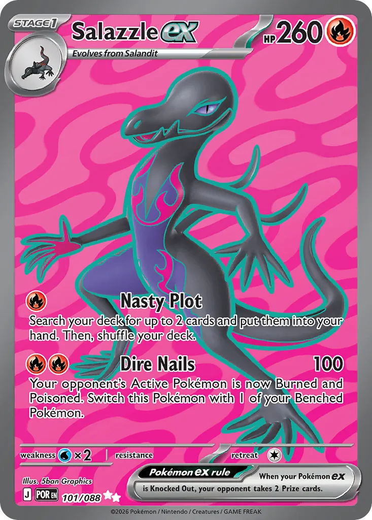 Salazzle ex — ME03: Perfect Order — Pokémon