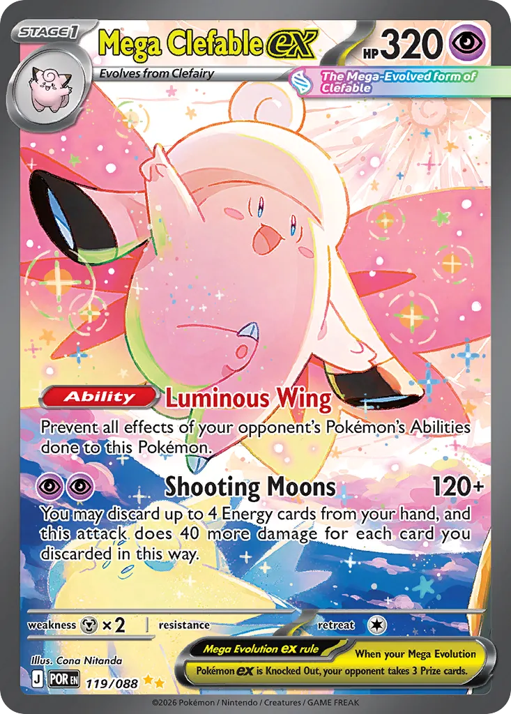Mega Clefable ex — ME03: Perfect Order — Pokémon