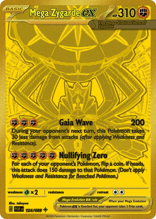 Mega Zygarde ex — ME03: Perfect Order — Pokémon