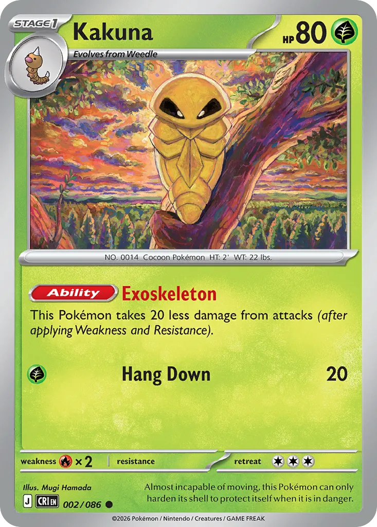 Kakuna — ME04: Chaos Rising — Pokémon