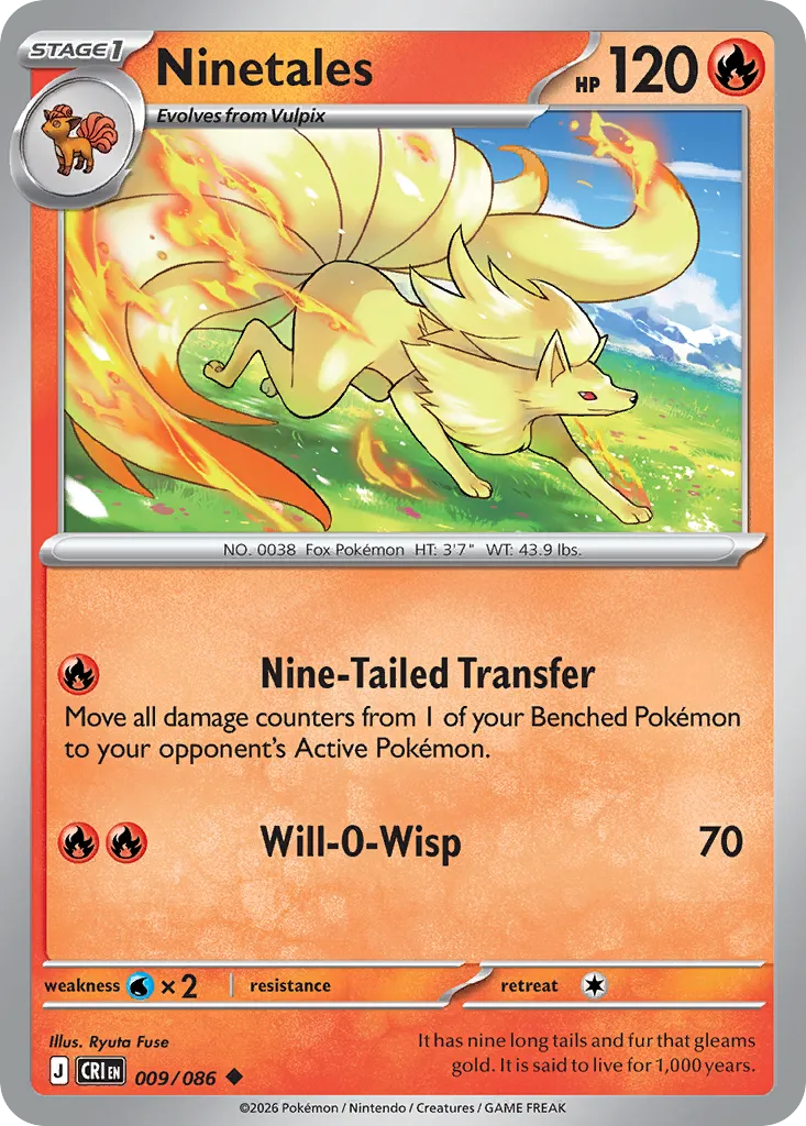 Ninetales — ME04: Chaos Rising — Pokémon