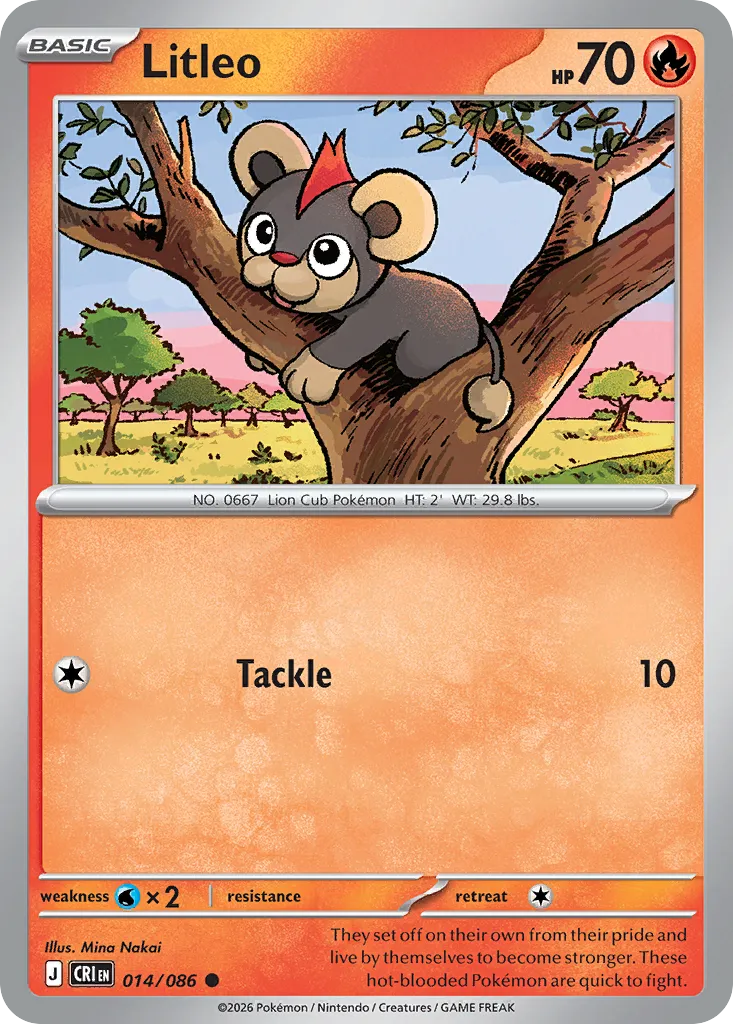 Litleo — ME04: Chaos Rising — Pokémon
