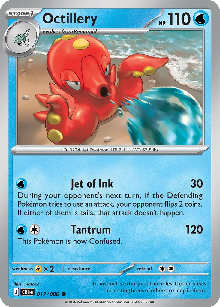 Octillery — ME04: Chaos Rising — Pokémon