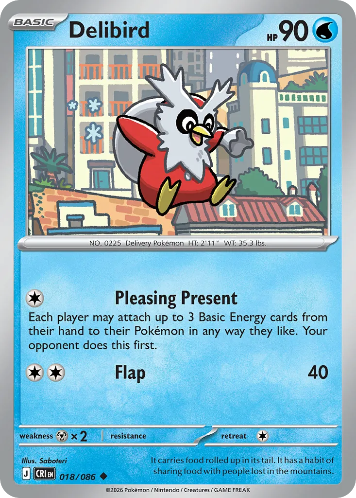 Delibird — ME04: Chaos Rising — Pokémon