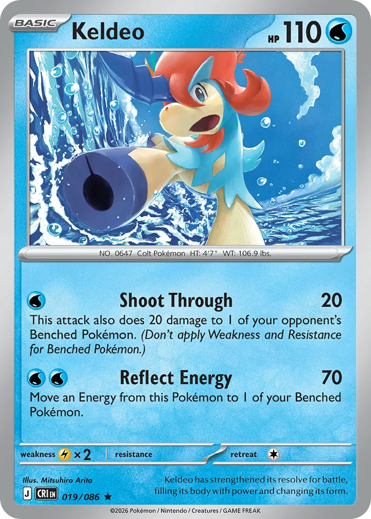 Keldeo — ME04: Chaos Rising — Pokemon