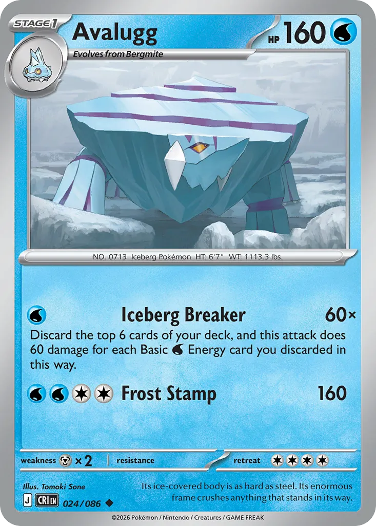 Séracrawl — ME04: Chaos Rising — Pokémon