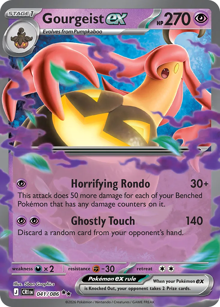 Gourgeist ex from ME04: Chaos Rising - Pokemon