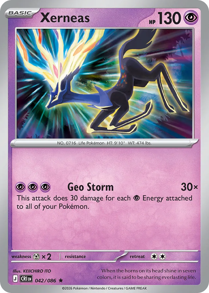 Xerneas — ME04: Chaos Rising — Pokémon