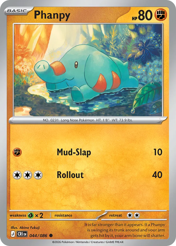 Phanpy — ME04: Chaos Rising — Pokémon