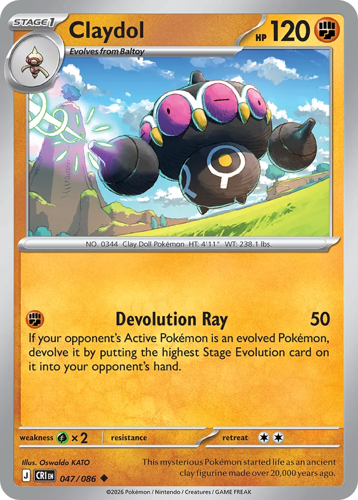 Claydol — ME04: Chaos Rising — Pokemon