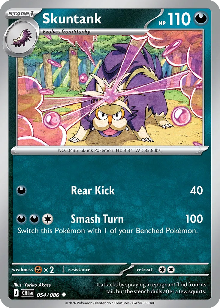 Skuntank — ME04: Chaos Rising — Pokémon