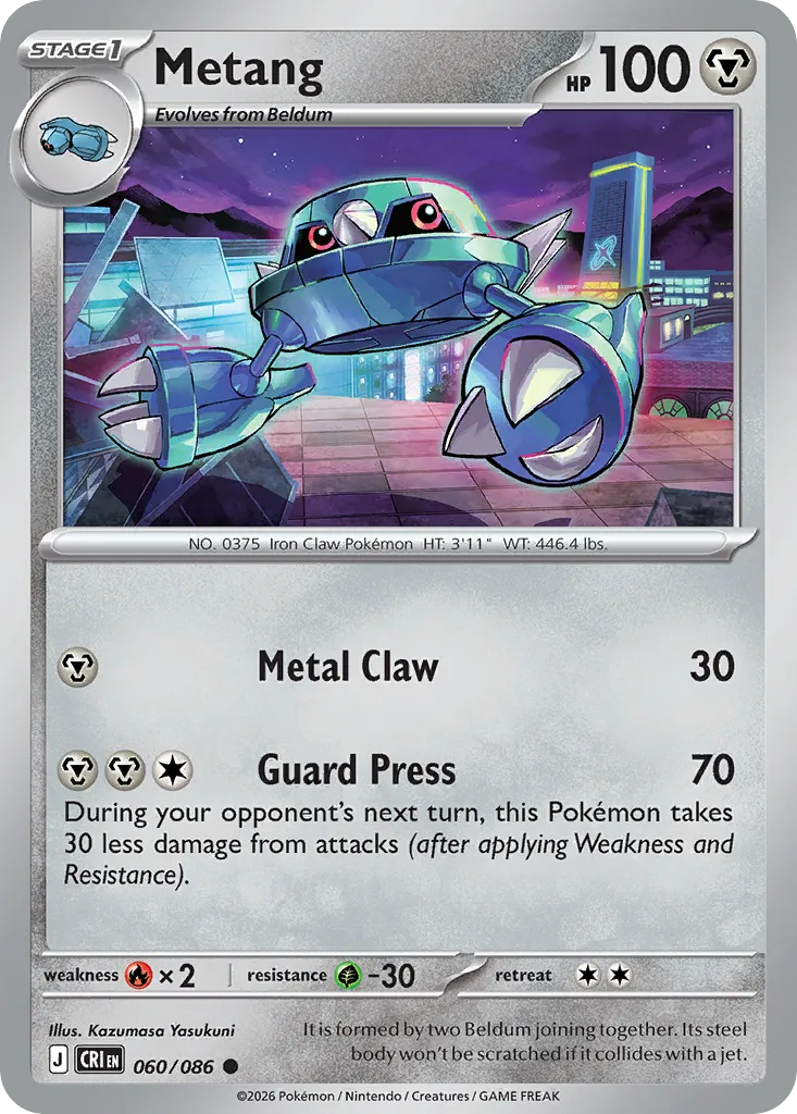 Metang — ME04: Chaos Rising — Pokémon