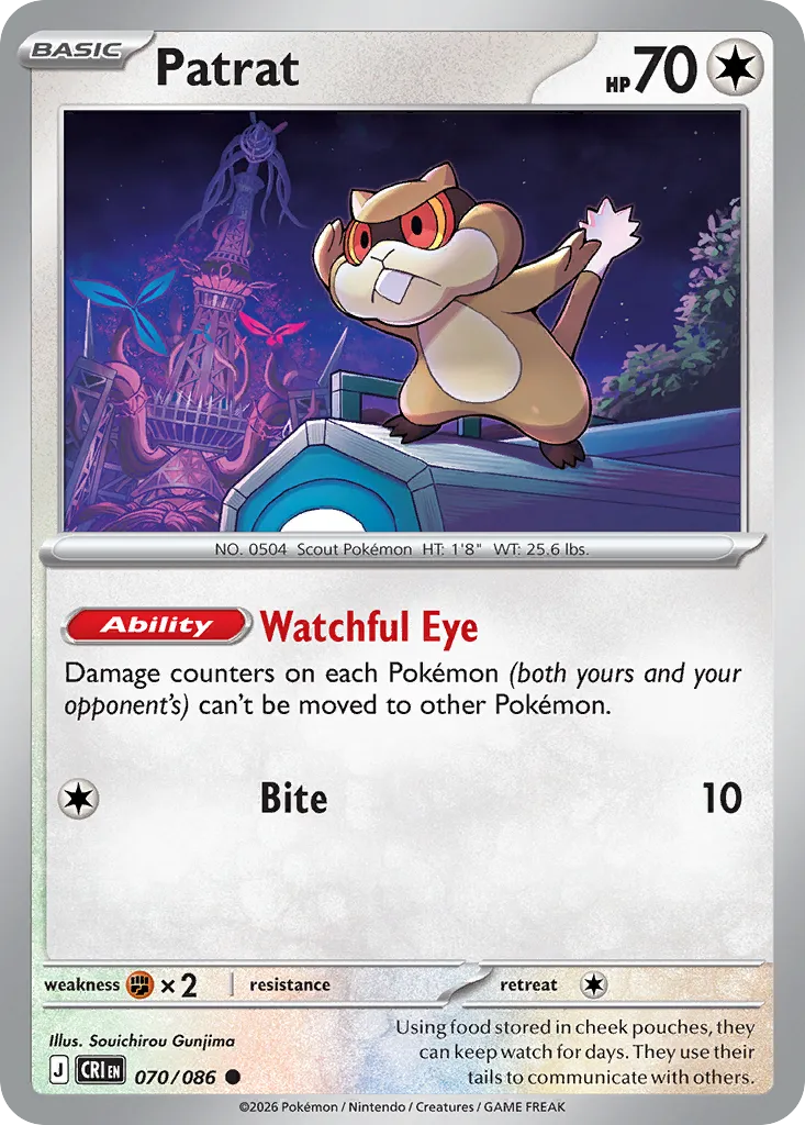 Patrat — ME04: Chaos Rising — Pokémon