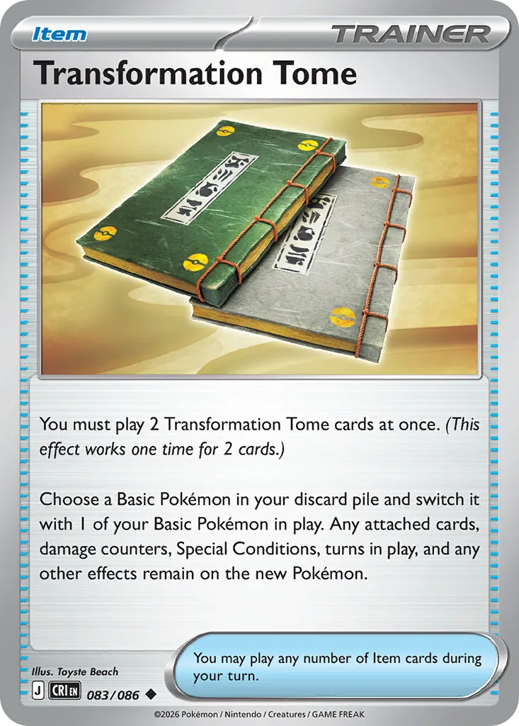 Transformation Tome — ME04: Chaos Rising — Pokémon