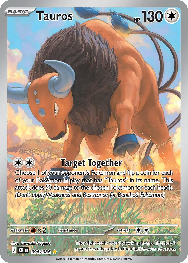 Tauros — ME04: Chaos Rising — Pokémon