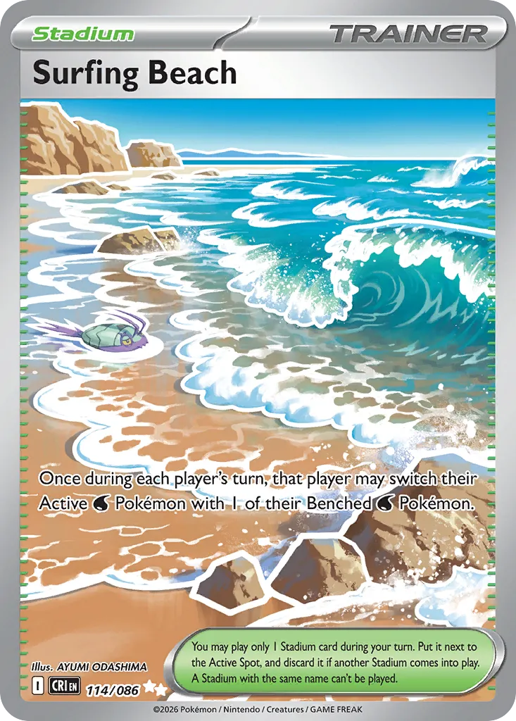 Surfing Beach — ME04: Chaos Rising — Pokémon