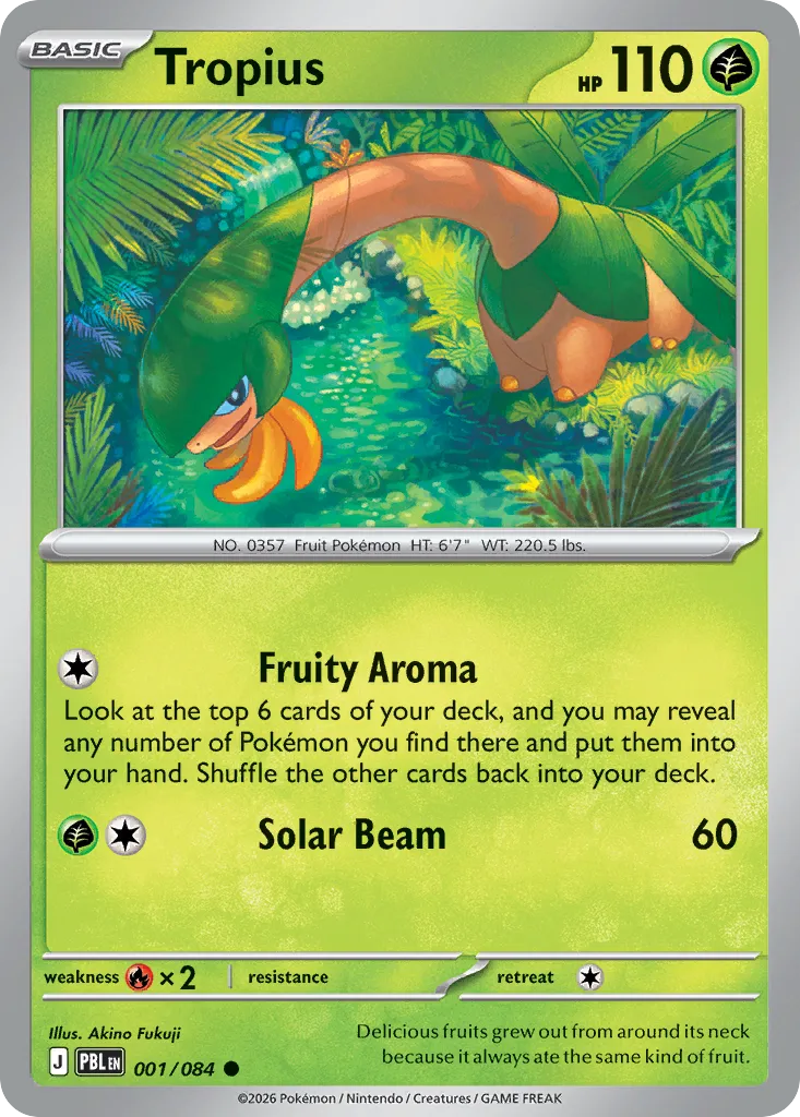 Tropius — ME05: Pitch Black — Pokémon