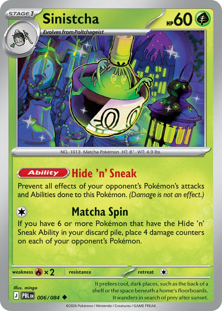 Sinistcha — ME05: Pitch Black — Pokémon