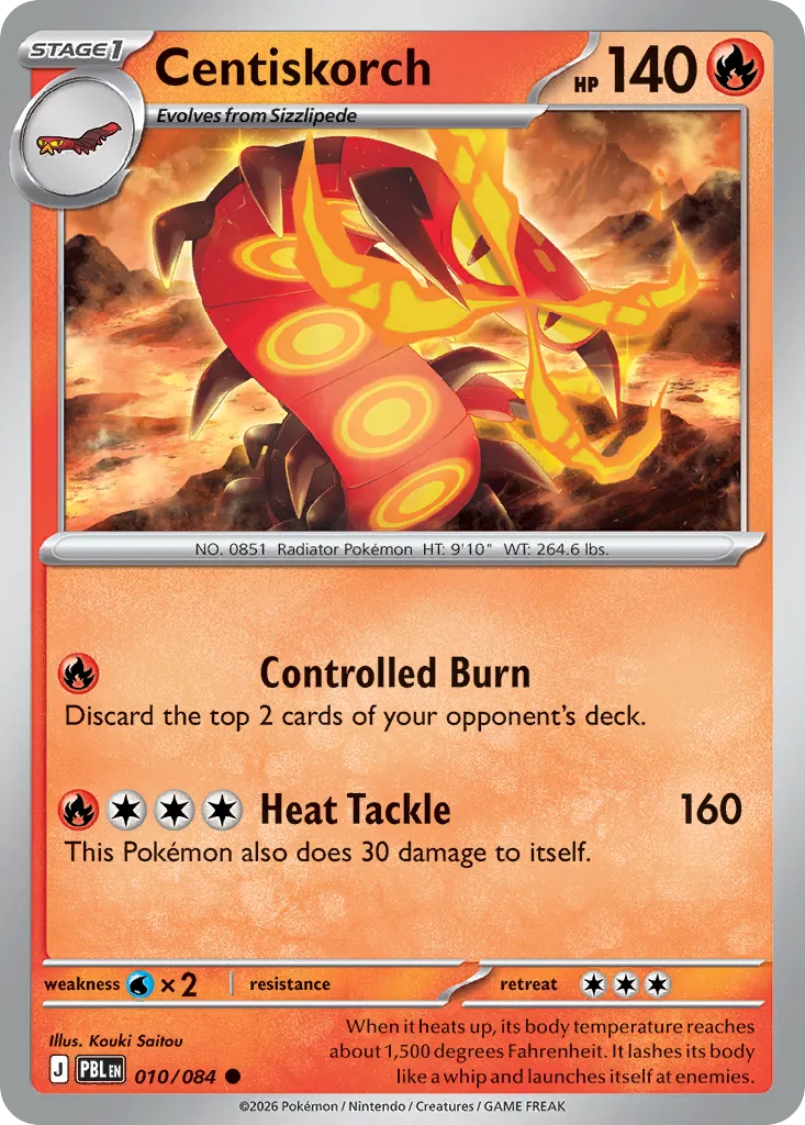 Centiskorch — ME05: Pitch Black — Pokémon