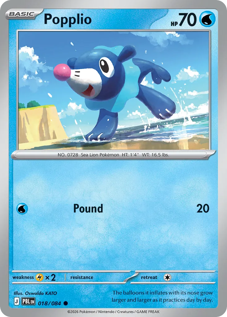 Popplio — ME05: Pitch Black — Pokémon